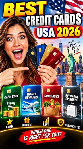 Looking for the best credit cards in USA for 2026? 💳🇺🇸#USA #Finance #Shorts
