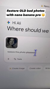 Use nano banana pro to restore old bad photos. 😛 | Ali Mirza