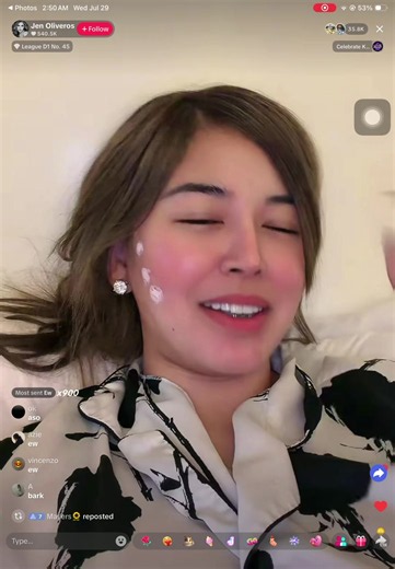 Pinatigil sya mag live nung bf nya regarding sa issue na ka is bet sya lol #fypシ゚viral #fyp 🤣🤣🤣 #jenoliveros