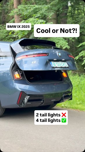 Tudor Bratu | 4 tail lights are better than 2 tail lights! Right? 2025 BMW iX with 2 extra tail lights for when the generous sized tailgate is open. | Instagram