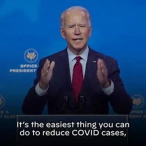 We are glad as this is going to be a great step up for American and entire World to drastically reduce spread of deadly virus #COVID19 "On day one, I’ll sign an executive order to require masks everywhere I can." Joe Biden US, President Elect. | Iqraa Africatv | Facebook