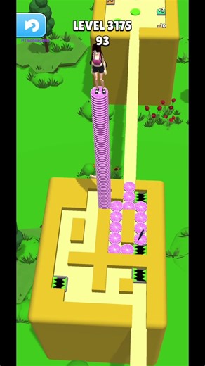 Gameplay top mobile games Relaxing n satisfying game iOS/ANDROID Stacky Dash #shorts Level 3175