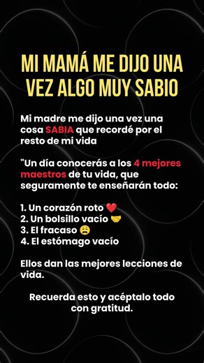 💡 Los 4 maestros de vida #frases #motivacion #frasesprofundas