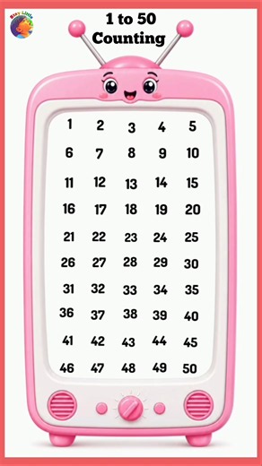 1 to 50 number counting song for kids #kidslearning #numbers #counting