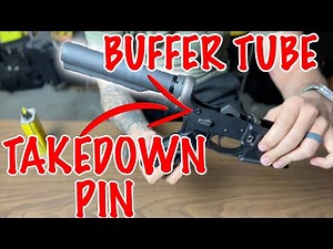 How To Instal A Buffer Tube And Takedown Pin On An AR15 | ‪@armaspecusa‬