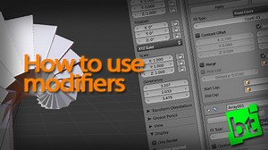 Blender 2.5 - How to use modifiers