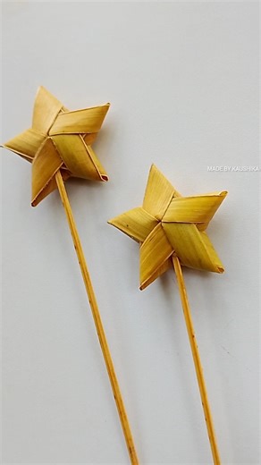 Magic Wand from Coconut Leaf 🪄🌿 | Eco-Friendly Leaf Craft #Shorts