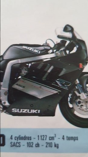 Suzuki GSX-R 1100 🔥 102 ch pour 210 kg… la brute des 80’s !