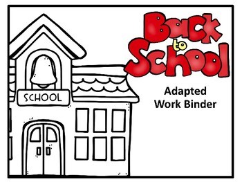 Back to School: Adapted Binder