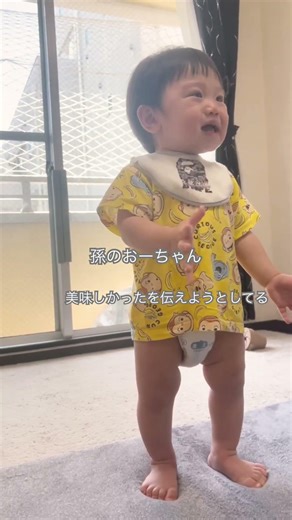 まご#幼児#一歳三ヶ月#話がしたい赤ちゃん#宇宙語#孫