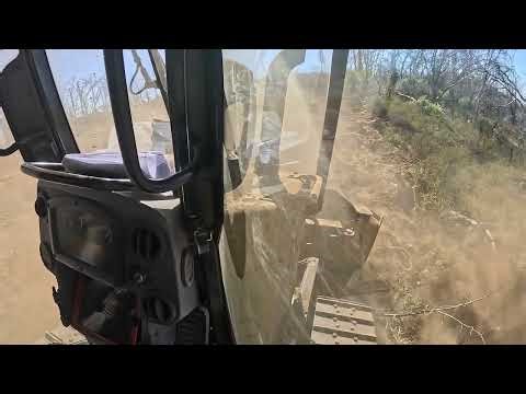 Dozer with Slope Board on Suppression Repair, Pickett Fire