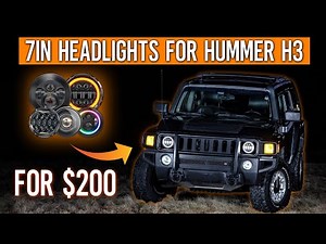 How To Install 7in Jeep Lights On A Hummer H3