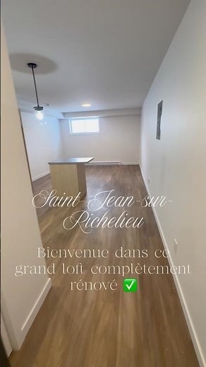 ✨Bienvenue dans ce grand loft complètement rénové pour seulement 139 900$ 😍 #stjeansurrichelieu