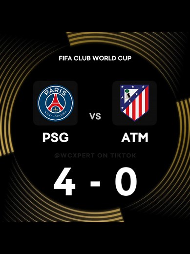 PSG vs Atletico Madrid 4-0 Club World Cup Highlights