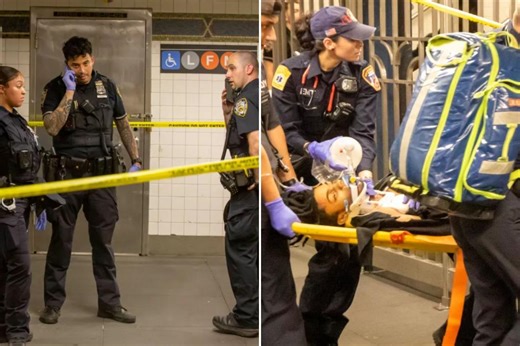 Knife-wielding man killed after NYC subway station slashing victim grabbed blade, stabbed him