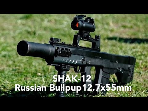 Russian Bullpup SHAK-12 12.7x55mm Bullpup Assault Rifle...FSB's Next Generation Assault Rifle.