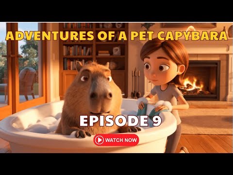 Capybara's FIRST BUBBLE BATH! 🛁 A Funny Animal Spa Day Disaster | Episode 9
