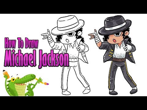 how to draw michael jackson cartoon step by step