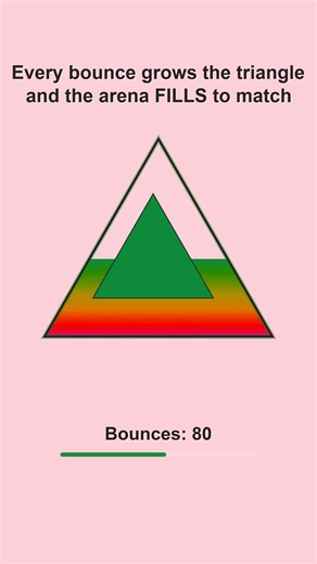 How many bounces to fill it to the top? 🩷 #simulation #satisfying