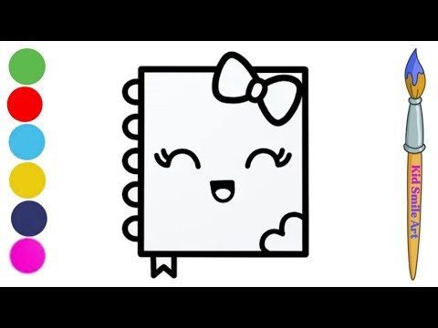 Easy notepad drawing for kids|Drawing|Easy drawing for kids