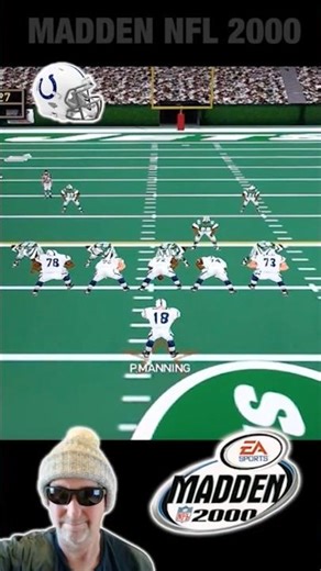 Madden NFL 2000 Gameplay with QB Peyton Manning and the Colts #madden #colts