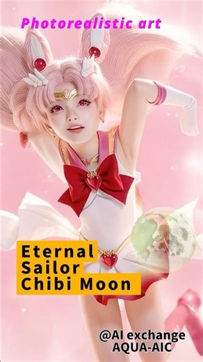 Eternal Sailor Chibi Moon: The Cutest Transformation! ✨💖 #sailormoon #aiart