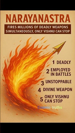 Narayanastra – The Unstoppable Divine Weapon of Vishnu ⚡🔥