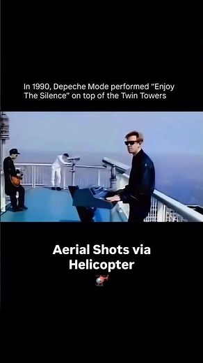 In 1990, #Depeche #Mode #performed #Enjoy #The #Silence on #top of the #Twin #Towers #nyc #newyork