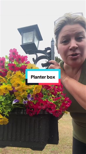 Beautiful Solar-Powered Planter Box for Mother's Day