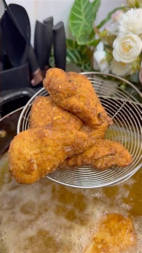 Crispiest Crumbed Chicken 😍 #foodshorts #asmrcooking #youtubeshorts #viralfood