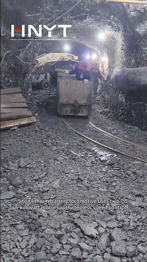 Powerful 5-Ton Lithium Battery Locomotive in Underground Mine Operation #mining #locomotive