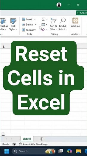 Reset Excel Cells: Clear All Formatting with One Click #excelwithbrainbell #excel