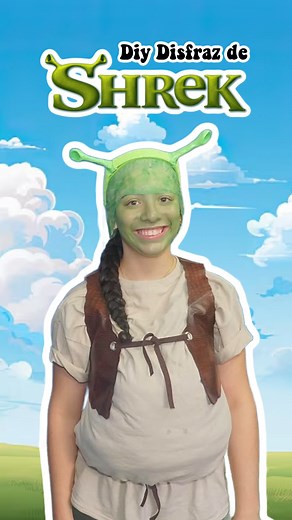 Fabiola Echeverria on Instagram: "Disfraz Shrek DIY! 🤩 Día 2 spirit week en la escuela de mi primita Emma 🥰 El tema de hoy es escoger tu personaje favorito de alguna película que hayas visto ❤️ Materiales: Vest: -Faux vinyl -Grommet -Bies Blusa: -2 tshirts (si son del mismo color mejor todavía y si la que va adentro es mas chiquita que la de arriba mejor aún) -Guata -Pega caliente Orejitas: -Diadema -Aluminio -Airclay -Pega caliente -Pintura acrílica -Foamy de brillo -Fieltro #spiritweek #cpn