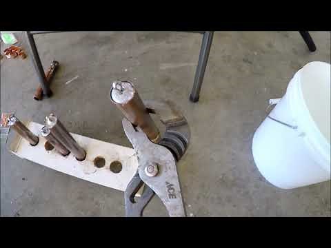 How to make copper pipe jigs for bottom fishing, Lincod, and Halibut