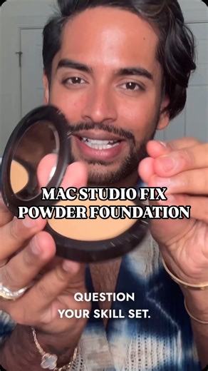 Aditya Madiraju on Instagram: "Tried a #powderfoundation after years and it left me in a state of shock 😳 @maccosmetics STUDIO FIX POWDER FOUNDATION SHADE NC45 Listen to your non influencer friends. They know what’s good for everyday use! I will be using this everyday now!! It’s a powder foundation that sets and melts into your skin to look like second skin and gives your MORE than medium coverage but still feels lightweight! 👏🏽👏🏽👏🏽 MAC THE G.O.A.T 🐐 #maccosmetics #macstudiofixpowderplus