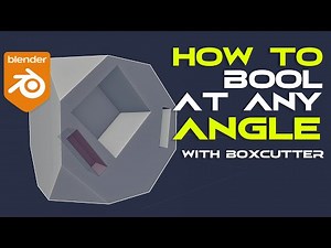 How to Boolean at ANY ANGLE with Boxcutter - Blender tutorial