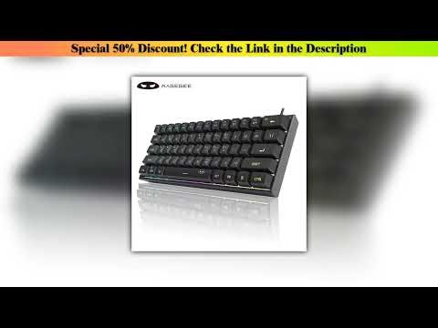 Review MageGee Mini 60% Gaming Keyboard, RGB Backlit 61 Key Ultra-Compact Keyboard, TS91 Ergonomic•
