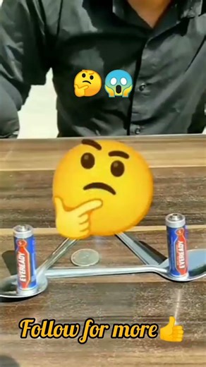 ohh ne tricks🔥 EPIC Spoon Balance Trick – Amazing DIY Physics Experiment!”* 🚀#viral #science #coins