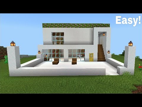 "Minecraft Easy Modern House Tutorial | Simple Survival Base"