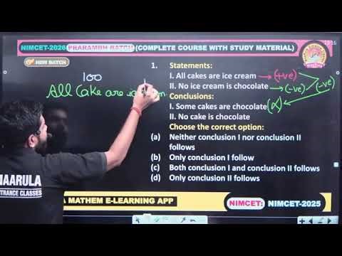 NIMCET | Q 01 | PREVIOUS YEAR QUESTION 2025 | REASONING | #nimcet #question