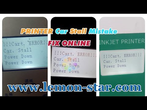 Fix online China xp600 printer Cart error power down power down