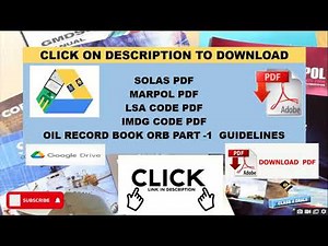 SOLAS | MARPOL MARINE EBOOKS | LSA CODE | IMDG CODE | ORB| GOOGLE DRIVE DOWNLOAD LINK IN DESCRIPTION