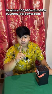 Orashare 100,000 mAh / 65 W (OL100A Pro) power bank, Nasa conment ang Link 🔗 | Gerald L. Rapsing