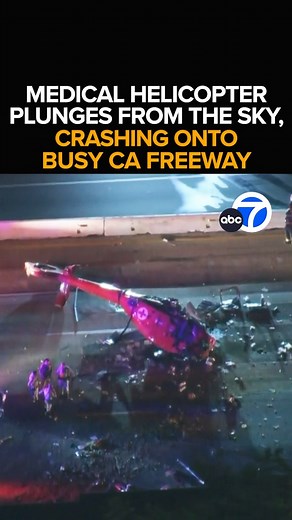 BREAKING NEWS: A massive emergency response after a medical helicopter plunges from the sky, crashing onto a busy Sacramento freeway. Several crewmembers on the chopper are rushed to a nearby hospital with critical injuries. No patients are believed to be on board. Eyewitness News is live with the conditions of those injured, and the latest on the crash investigation. Tonight at 11 from ABC7. https://abc7.com/17954448/ | ABC7
