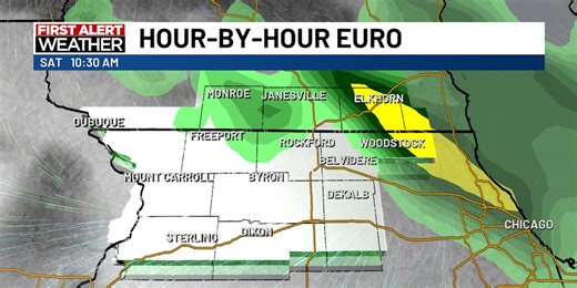 Sunny and warm Friday with rain chances Saturday morning