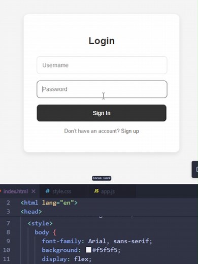Creating a Stylish Login Form with HTML and CSS