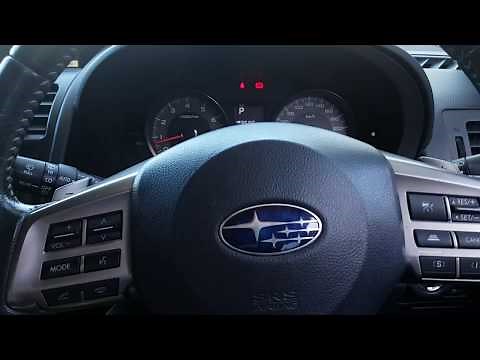 2014-2017 Subaru Forester How to Reset Service Light Reminder
