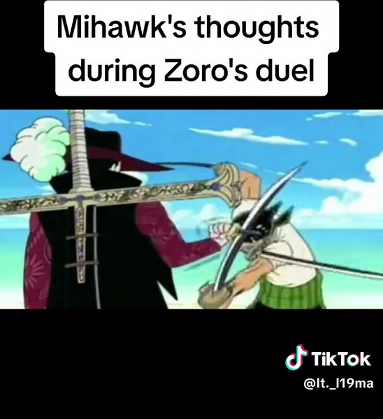 Zoro vs Mihawk: Epic Duel in One Piece