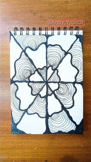 Day 85-1 - Easy Doodle ArtBy_Yash Tutorial #doodle #doodleart #easy #drawing #art #zentangle #zen