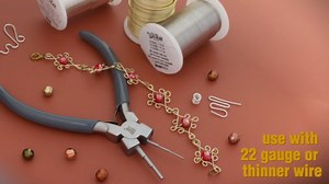 The Beadsmith Micro Wire Looping Pliers – Create 6 Sizes (Ranging 1-4mm) of Loops & Jump Rings, 5.5" long (140mm), Polished Steel Head & PVC Comfort Handle